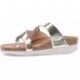 Sandalias de mujer INTERBIOS 7119-MG PLATINO