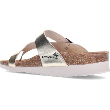 Sandalias de mujer INTERBIOS 7119-MG PLATINO