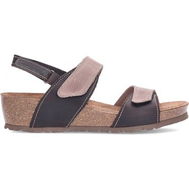 Sandalias de piel para mujer INTERBIOS 5343 MOKA_PARDO