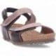 Sandalias de piel para mujer INTERBIOS 5343 MOKA_PARDO
