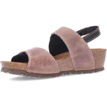 Sandalias de piel para mujer INTERBIOS 5343 MOKA_PARDO