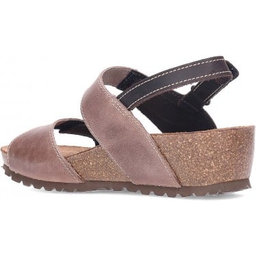 Sandalias de piel para mujer INTERBIOS 5343 MOKA_PARDO