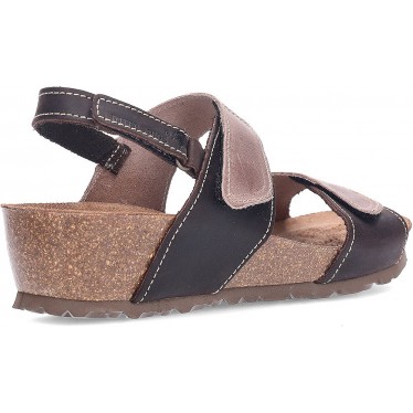 Sandalias de piel para mujer INTERBIOS 5343 MOKA_PARDO