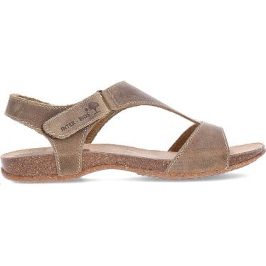 Sandalias para mujer INTERBIOS 4420 KAKI