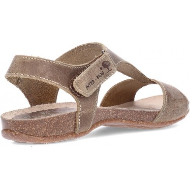 Sandalias para mujer INTERBIOS 4420 KAKI
