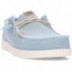 Mocasines para hombre HEY DUDE WALLYBRAIDED AQUA_TAN