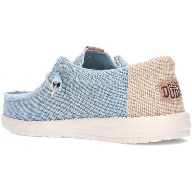 Mocasines para hombre HEY DUDE WALLYBRAIDED AQUA_TAN