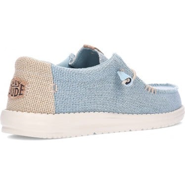 Mocasines para hombre HEY DUDE WALLYBRAIDED AQUA_TAN