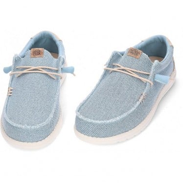 Mocasines para hombre HEY DUDE WALLYBRAIDED AQUA_TAN