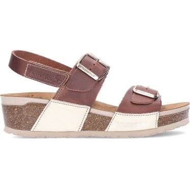 Sandalias de mujer INTERBIOS 5812 PLATINO_OURS