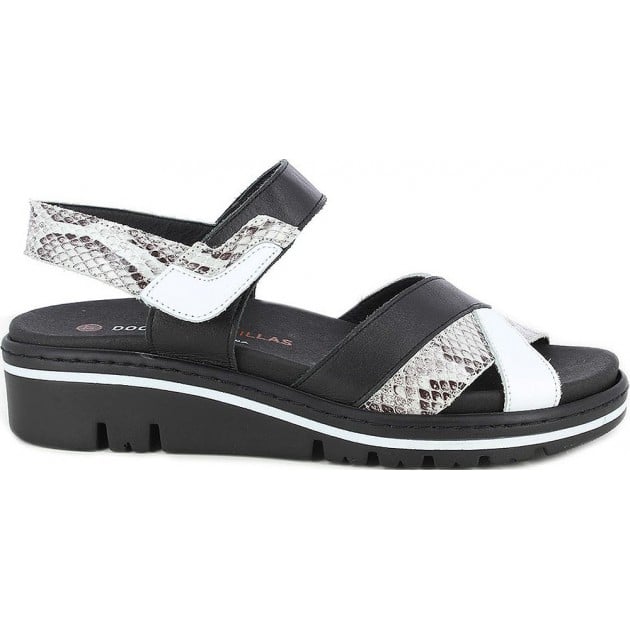Sandalias de mujer Doctor Cutillas 36133 Cruzadas NEGRO_BLANCO Sandalias de mujer Doctor Cutillas 36133 Cruzadas NEGRO_BLANCO