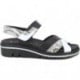Sandalias de mujer Doctor Cutillas 36133 Cruzadas NEGRO_BLANCO