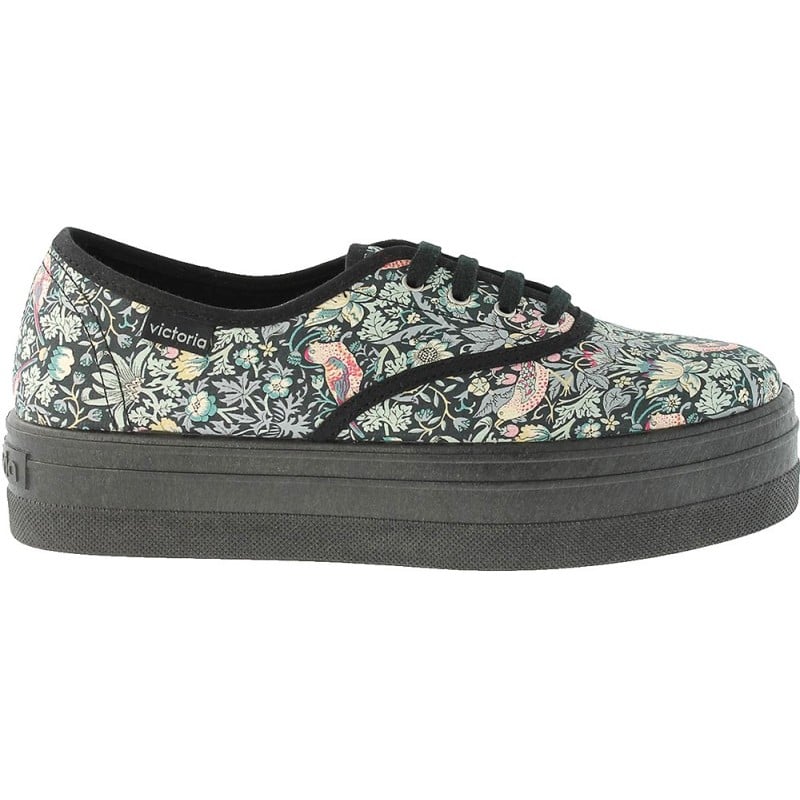 Deportiva para mujer Victoria 109229 Inglesa Estampado Liberty NEGRO