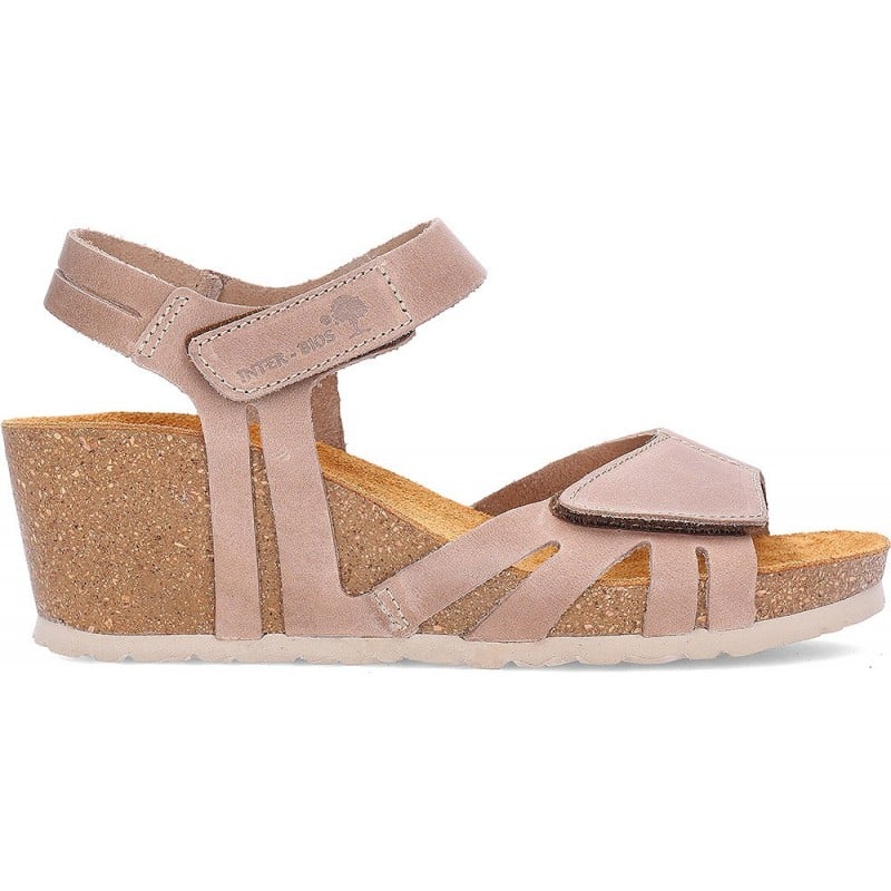 Sandalias con cuña INTERBIOS 5634 BEIG