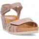 Sandalias con cuña INTERBIOS 5634 BEIG