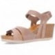 Sandalias con cuña INTERBIOS 5634 BEIG