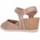 Sandalias con cuña INTERBIOS 5634 BEIG