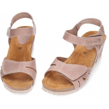 Sandalias con cuña INTERBIOS 5634 BEIG