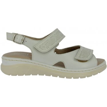 Sandalias para mujer Doctor Cutillas 76020 Autoadherente BLANCO