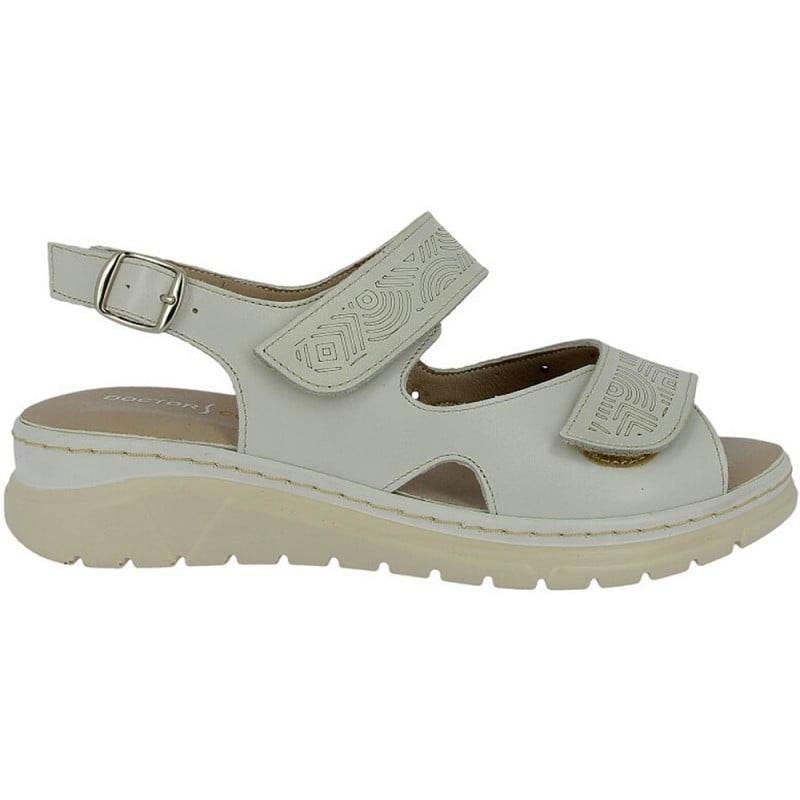Sandalias para mujer Doctor Cutillas 76020 Autoadherente BLANCO