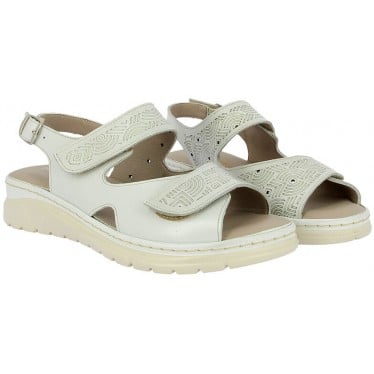 Sandalias para mujer Doctor Cutillas 76020 Autoadherente BLANCO