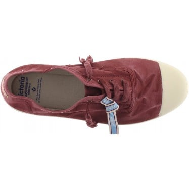 Deportiva para mujer Victoria 1661102 Inglesa Lona Envejecida BURDEOS