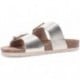 Sandalias de piel INTERBIOS 7232 PLATINO