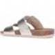 Sandalias de piel INTERBIOS 7232 PLATINO