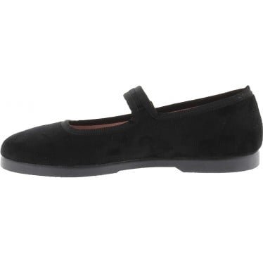 Bailarinas para mujer Victoria 1080111 Gong-Fu Terciopelo NEGRO