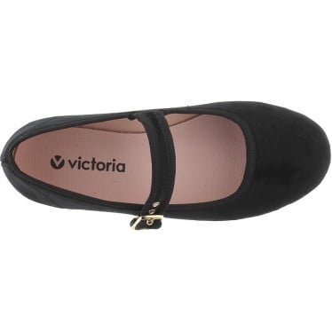 Bailarinas para mujer Victoria 1080111 Gong-Fu Terciopelo NEGRO