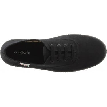 Deportiva para mujer Victoria 1116101 Inglesa Doble Lona NEGRO