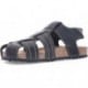 SANDALIAS INTERBIOS CERRADA NEGRO