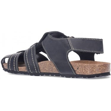 SANDALIAS INTERBIOS CERRADA NEGRO