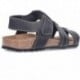 SANDALIAS INTERBIOS CERRADA NEGRO