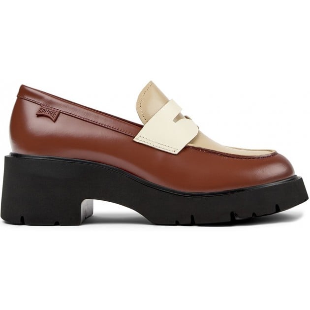 Mocasines para mujer CAMPER Twins K201425 MARRON_029 Mocasines para mujer CAMPER Twins K201425 MARRON_029