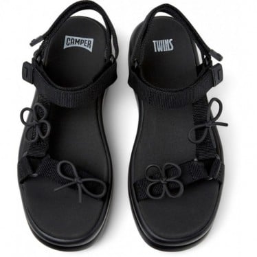 Sandalias de mujer CAMPER Twins K201726 NEGRO_005