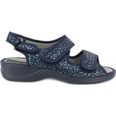 Zapatillas de casa Doctor Cutillas 21792 Autoadherente MARINO