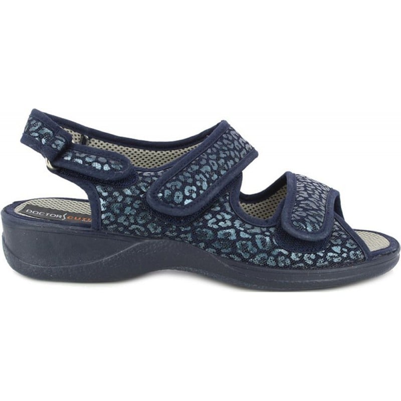 Zapatillas de casa Doctor Cutillas 21792 Autoadherente MARINO