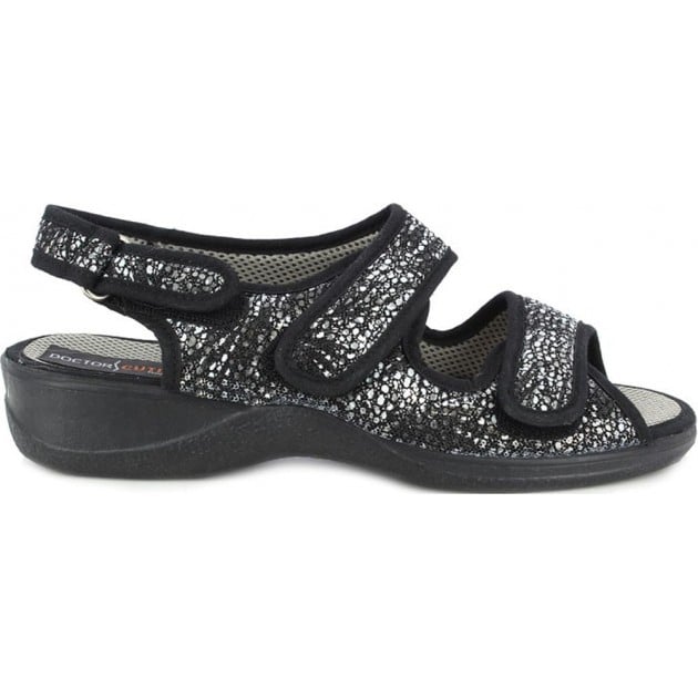 Zapatillas de casa Doctor Cutillas 21794 Autoadherente NEGRO Zapatillas de casa Doctor Cutillas 21794 Autoadherente NEGRO