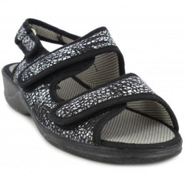 Zapatillas de casa Doctor Cutillas 21794 Autoadherente NEGRO