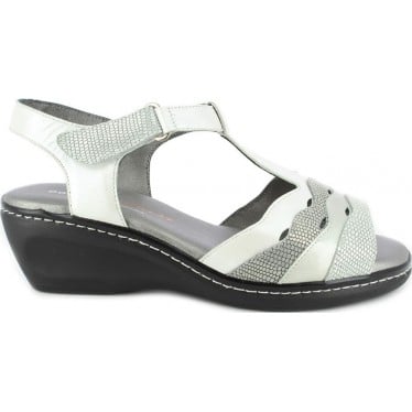 Sandalias de mujer Doctor Cutillas 32124 Autoadherente BLANCO