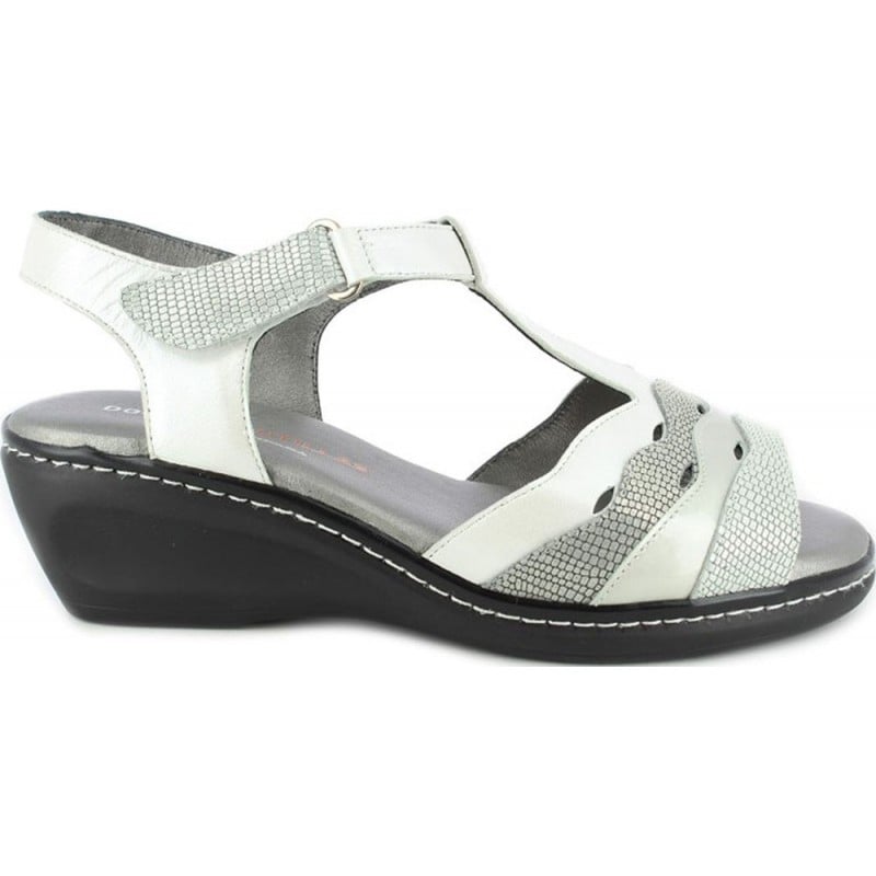 Sandalias de mujer Doctor Cutillas 32124 Autoadherente BLANCO
