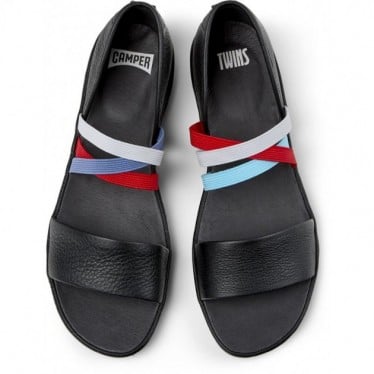 Sandalias para mujer CAMPER Twins K201710 NEGRO_001