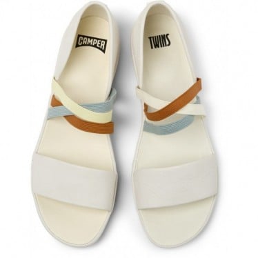 Sandalias para mujer CAMPER Twins K201710 BLANCO_003