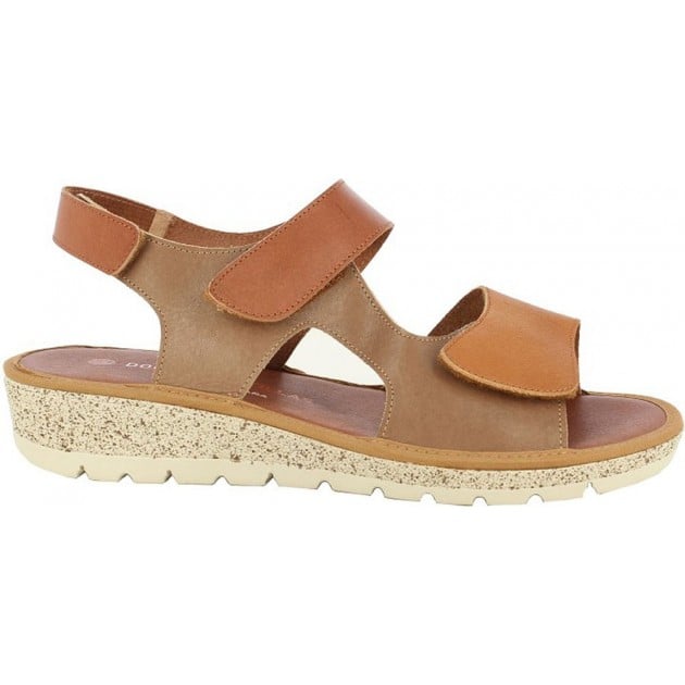 Sandalias de mujer Doctor Cutillas 35322 Autoadherente MARRON