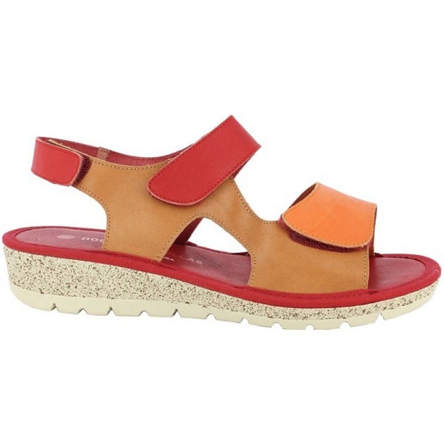 Sandalias de mujer Doctor Cutillas 35322 Autoadherente ROJO