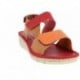 Sandalias de mujer Doctor Cutillas 35322 Autoadherente ROJO