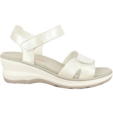 Sandalia de mujer Doctor Cutillas 47511 Autoadherente BLANCO