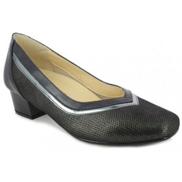 Zapatos de salón para mujer Doctor Cutillas 81196 Metalizado NEGRO