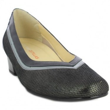 Zapatos de salón para mujer Doctor Cutillas 81196 Metalizado NEGRO
